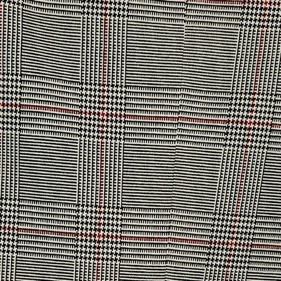 Plaid Dark Academia Career oversized Preppy blazer Work Plaid 1/4 sleeves 20 - Picture 2 of 5